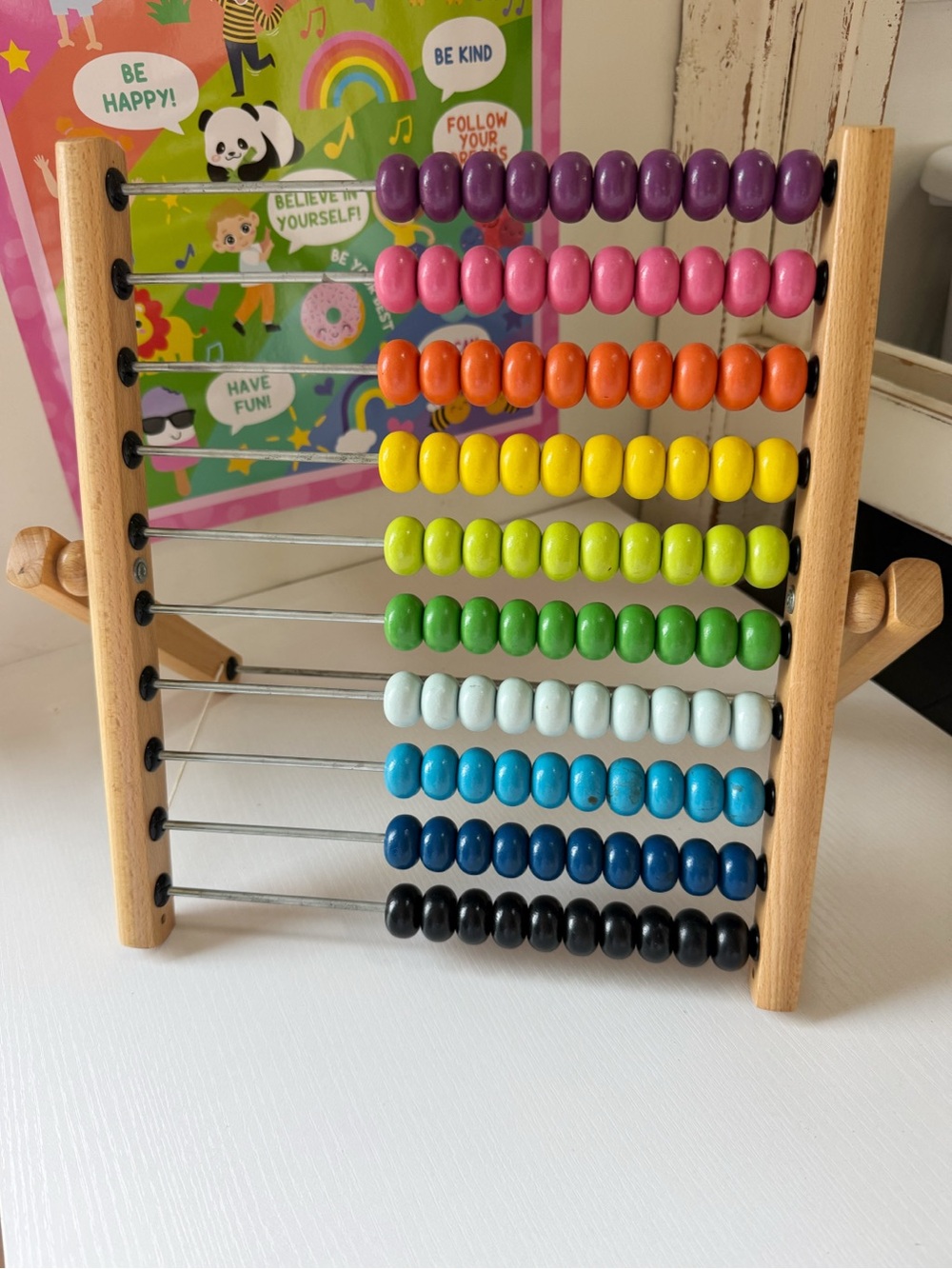 IKEA Mula 100 Bead Counter Abacus Montessori Preschool Kindergarten Educational